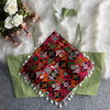 Spaghetti Style Navratri Special Rayon Cotton With Heavy Embroidery With Traditional Kaudi Lace Blouse Collection